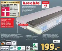 Zurbrüggen Breckle Taschenfederkernmatratze Pro Sonma Angebot