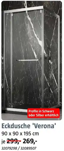 Bauhaus Camargue Eckdusche 'Verona' Angebot