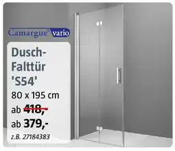 Bauhaus Camargue vario Dusch- Falttür "S54" Angebot