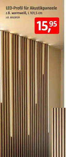 Bauhaus LED-Profil für Akustikpaneele Angebot