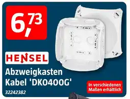 Bauhaus HENSEL Abzweigkasten Kabel 'DK0400G' Angebot