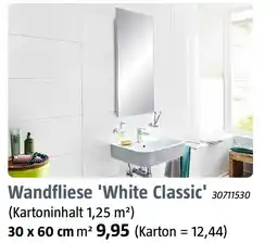 Bauhaus Wandfliese 'White Classic' Angebot