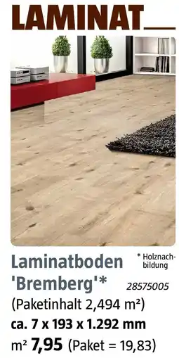 Bauhaus Laminatboden 'Bremberg' Angebot