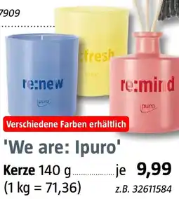 Bauhaus 'We are: Ipuro' Kerze Angebot