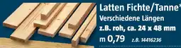 Bauhaus Latten Fichte/Tanne Angebot