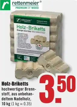 B1 Discount Baumarkt rettenmeier Holz-Briketts Angebot