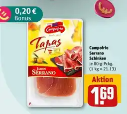 REWE Campofrio Serrano Schinken Angebot