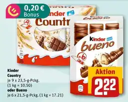 REWE Kinder Country oder Bueno Angebot
