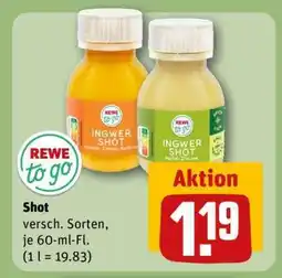 REWE REWE to go Ingwer Shot Angebot