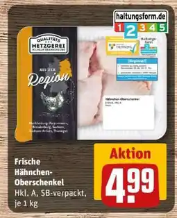 REWE Frische Hähnchen-Oberschenkel Angebot