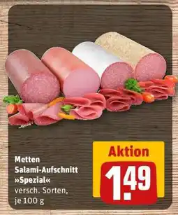 REWE Metten Salami-Aufschnitt Spezial Angebot