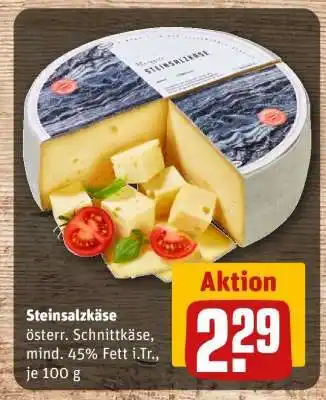 REWE Steinsalzkäse Angebot