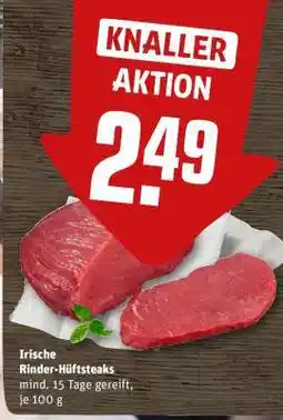 REWE Irische Rinder-Hüftsteaks Angebot