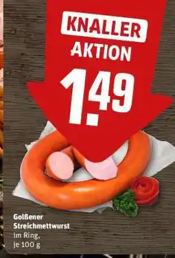 REWE Golßener Streichmettwurst Angebot
