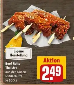 REWE Beef Rolls Thai Art Angebot