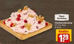 REWE Frischkäsezubereitung mit roter Bete, je 100 g Angebot