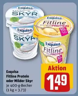 REWE Exquisa Fitline Protein oder Milder Skyr Angebot