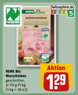REWE REWE Bio Bierschinken Angebot