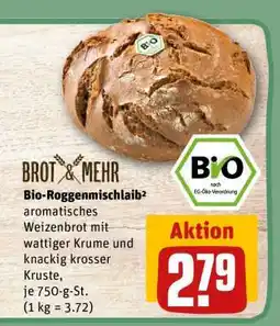 REWE Bio-Roggenmischlaib² Angebot