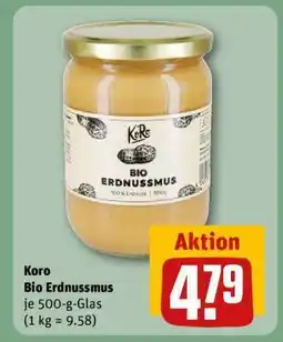 REWE Koro Bio Erdnussmus Angebot