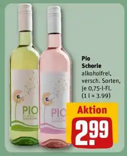 REWE Pio Schorle Angebot