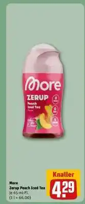 REWE More Zerup Peach Iced Tea Angebot