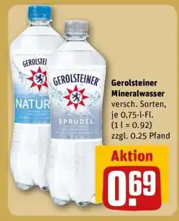REWE Gerolsteiner Mineralwasser Angebot