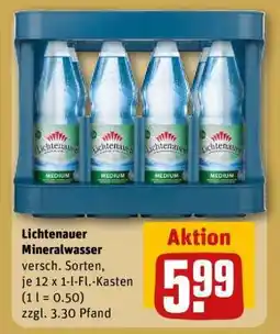 REWE Lichtenauer Mineralwasser Angebot