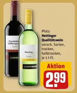 REWE Hettinger Qualitätswein Angebot