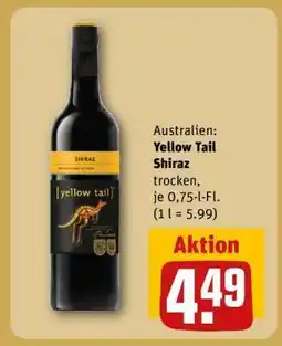 REWE YELLOW TAIL Shiraz Angebot
