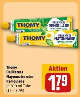 REWE Thomy Delikatess Mayonnaise oder Remoulade Angebot