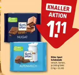 REWE Ritter Sport Schokolade Angebot