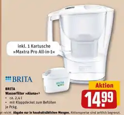 REWE BRITA Wasserfilter Aluna3 Angebot