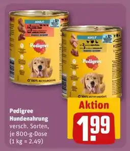 REWE PEDIGREE Hundenahrung Angebot