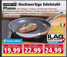 Norma CARRETTA Hochwertige Edelstahl-Pfanne Angebot