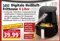 Norma Digitale Heißluft-Fritteuse 4 Liter Angebot