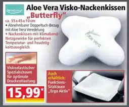 Norma Aloe Vera Visko-Nackenkissen Butterfly Angebot