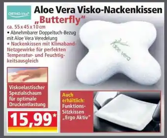 Aloe Vera Visko-Nackenkissen Butterfly