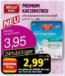 Norma Mieze Katz Premium KATZENSTREU Angebot