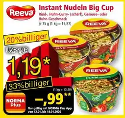 Norma Instant Nudeln Big Cup Angebot
