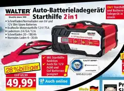 Norma WALTER Auto-Batterieladegerät/Starthilfe 2 in 1 Angebot