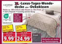 Norma XL-Luxus-Tages-Wendedecke oder -Dekokissen Angebot