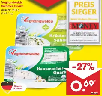 Netto Marken-Discount Vogtlandweide Pikanter Quark Angebot