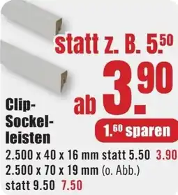 B1 Discount Baumarkt Clip Sockelleisten Angebot