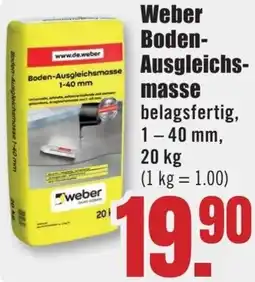 B1 Discount Baumarkt Weber Boden Ausgleichsmasse Angebot