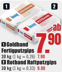 B1 Discount Baumarkt KNAUF Goldband Fertigputzgips Angebot