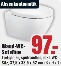 B1 Discount Baumarkt Wand-WC-Set Rio Angebot