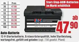 B1 Discount Baumarkt Auto-Batterie Angebot