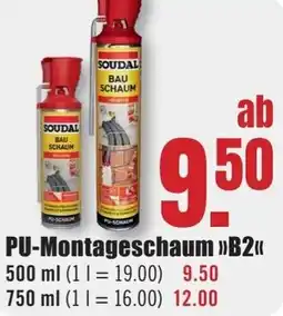 B1 Discount Baumarkt SOUDAL PU-Montageschaum B2 Angebot