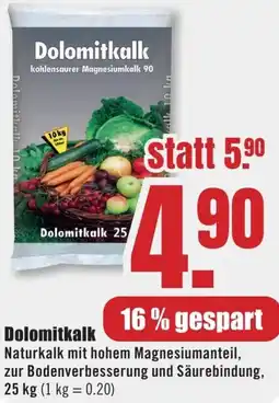B1 Discount Baumarkt Dolomitkalk Angebot